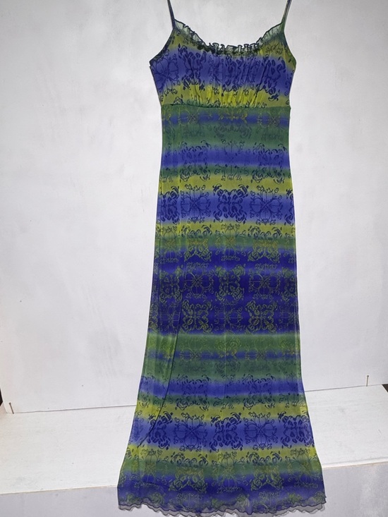 California Concepts Dresses & Skirts - California Concept Y2K Blue & Green Whimsy Dress